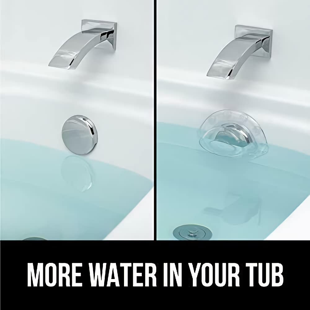 HASTHIP Overflow Drain Cover for Tub, Drain Block, Water Stopper Plug, Bath Essentials for Women, Suction Cup Seal, Best Gifts for Mom, Spa & Bath Accessories, 4 Diameter, Clear HASTHIP Overflow Drain Cover for Tub, Drain Block, Water Stopper Plug, Bath Essentials for Women, Suction Cup Seal, Best Gifts for Mom, Spa & Bath Accessories, 4 Diameter, Clear